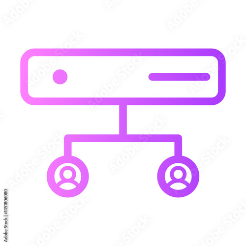 shared hosting gradient icon