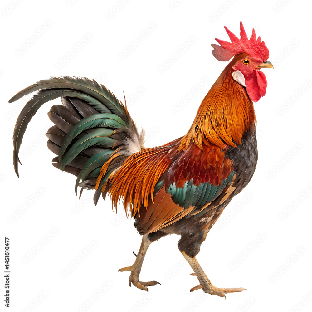 Rooster isolated on a transparent background Rooster isolated on a transparent background