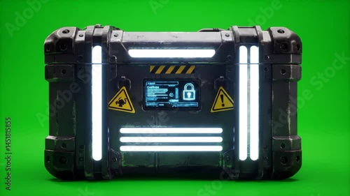 Secure futuristic vault container