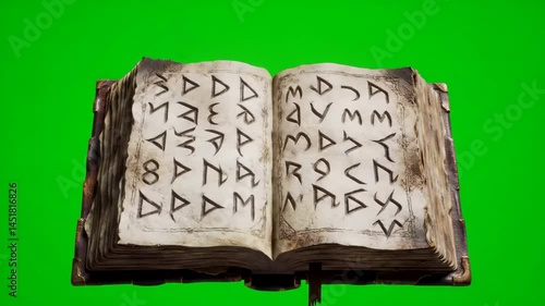 Antique mysterious book of ancient secrets