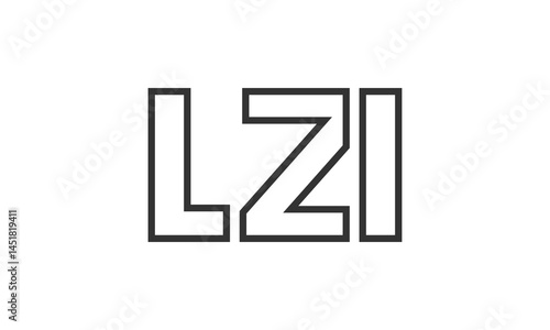Free Download LZI logo design template with strong and modern bold text. Initial based vector logotype featuring simple and minimal typography. Trendy company identity. - GFXLoad