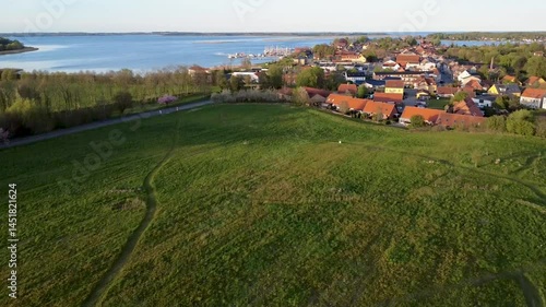 aerial view of the village