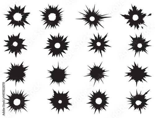 BULLET HOLE SILHOUETTE