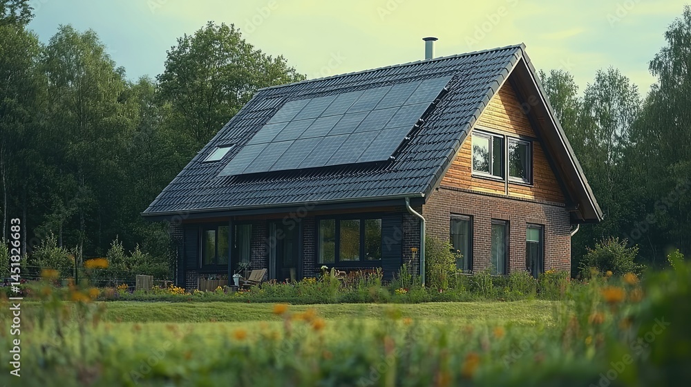 Eco-friendly home nestled in a natural setting Eco-friendly home nestled in a natural setting