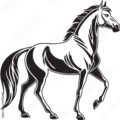 walking horse Elegant Steed in Stride