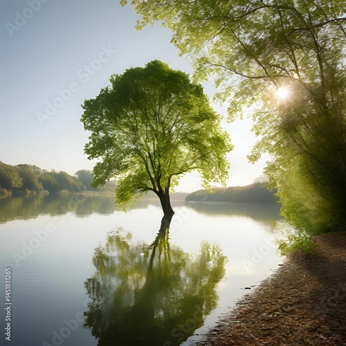 Abstract floral design and wallpaper