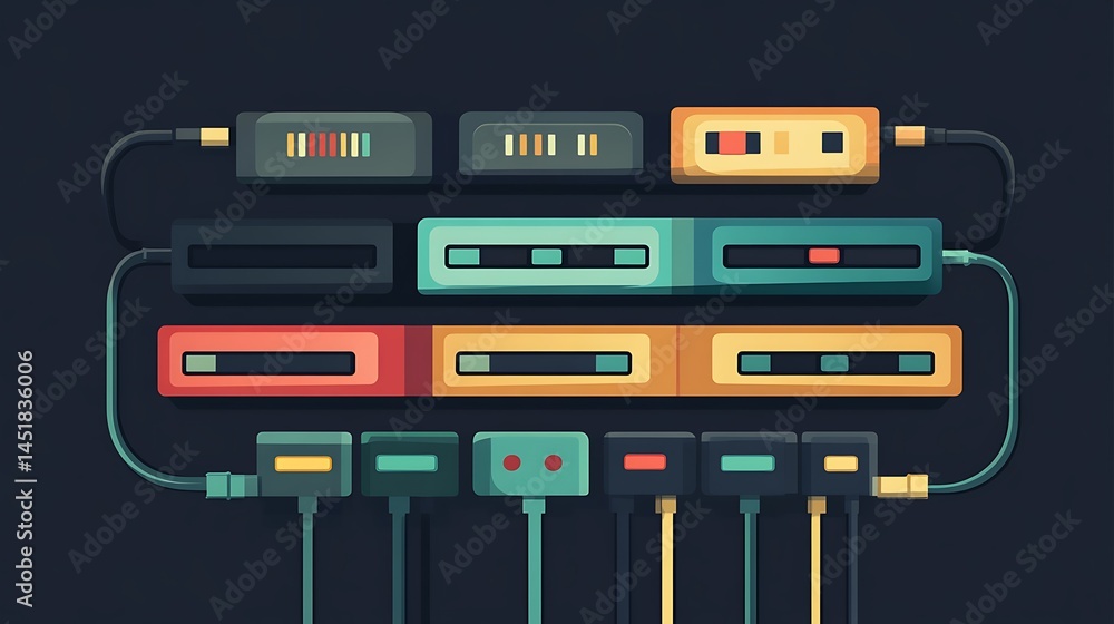 Retro Synth Modular System. Retro Synth Modular System.