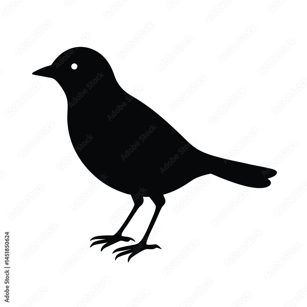 Obraz premium Bird Logo Silhouette Vector Illustration