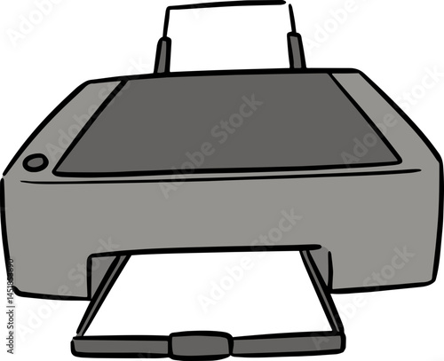 Illustration of printer

