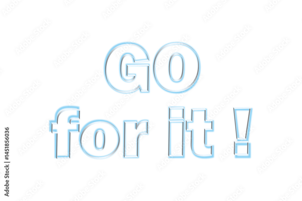 Go for it !
がんばれ！
よく目立つロゴマーク