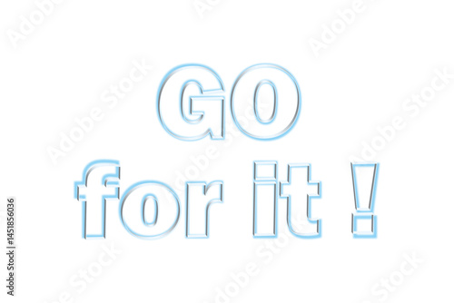 Go for it !
がんばれ！
よく目立つロゴマーク