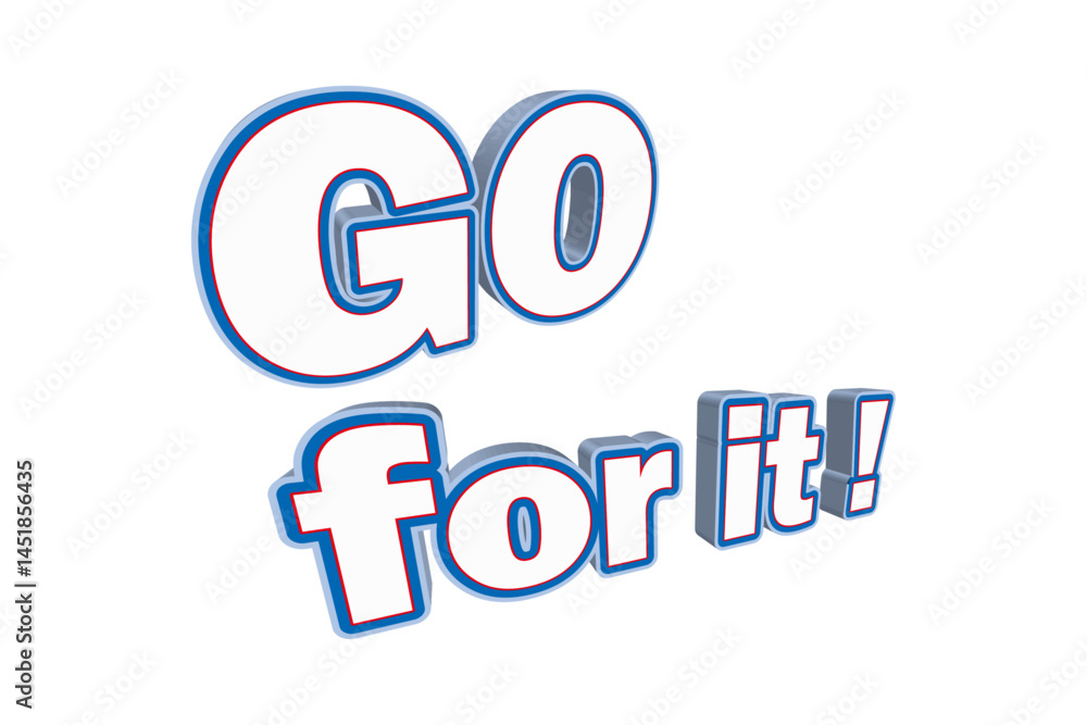 Go for it !
がんばれ!
よく目立つロゴマーク Go for it !
がんばれ!
よく目立つロゴマーク