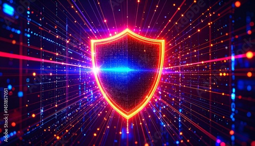 Binary code flows seamlessly, signifying data integrity.  