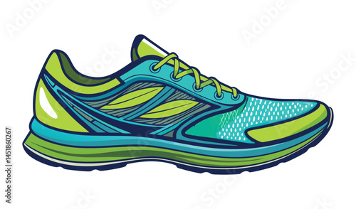 sneakers isolated on white background