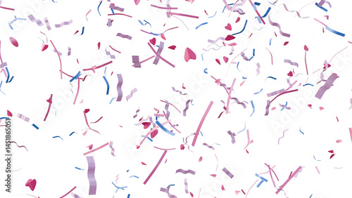 Multicolored confetti with Festival seamless pattern for calibration program.