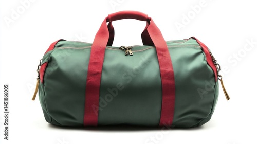 Wallpaper Mural Durable, green duffel bag with red accents Torontodigital.ca