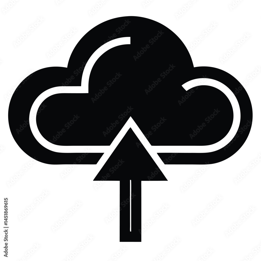 Cloud Upload Icon Vector Cloud Upload Icon Vector