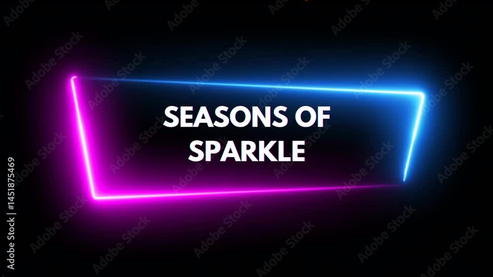 neon open sign Seasons of sparkle animation video neon open sign Seasons of sparkle animation video