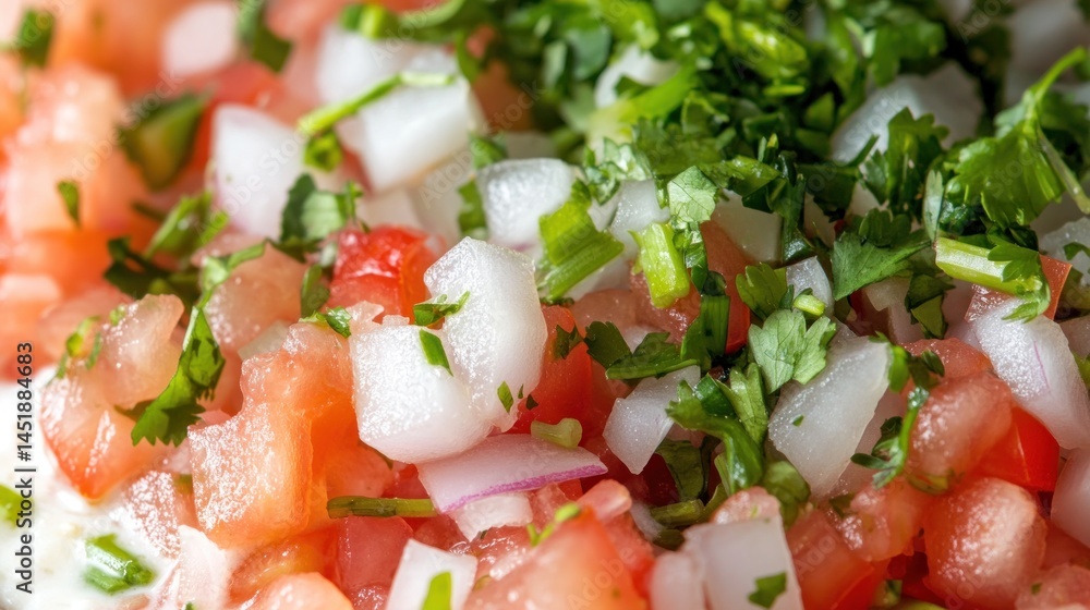 Vibrant salsa close up Vibrant salsa close up