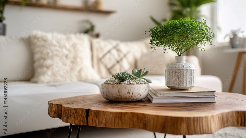 Cozy Modern Interior with Wood and White Tones for Relaxation