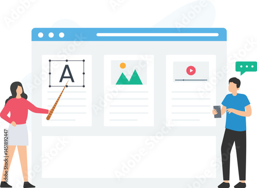 Content creators or digital marketers, creative teams or social media strategists, collaborative planning or content brainstorming, multimedia selection or asset curation, text drafting or copywriting