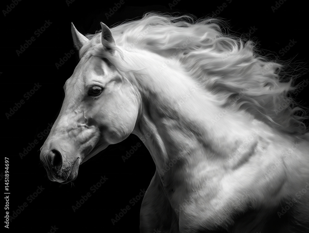 Obraz premium Pferd Porträt