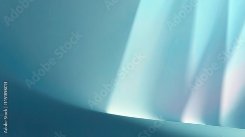 Obraz na płótnie Serene Pastel Blue Gradient Background with Minimal Style w salonie