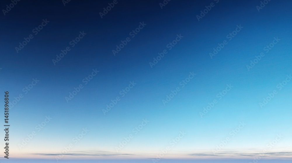 Soft Sky Gradient Transitioning from Light to Deep Blue Tones