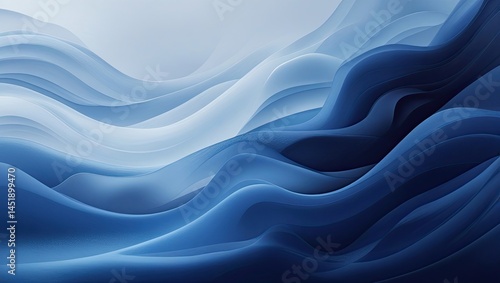 Wallpaper Mural Monochromatic gradient of blue tones from sky blue to navy creating a serene and calm atmosphere for digital design Torontodigital.ca