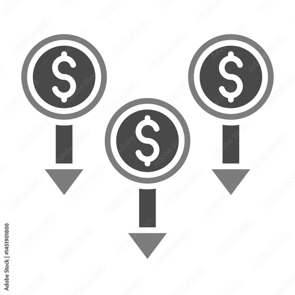 Money loss Icon Money loss Icon