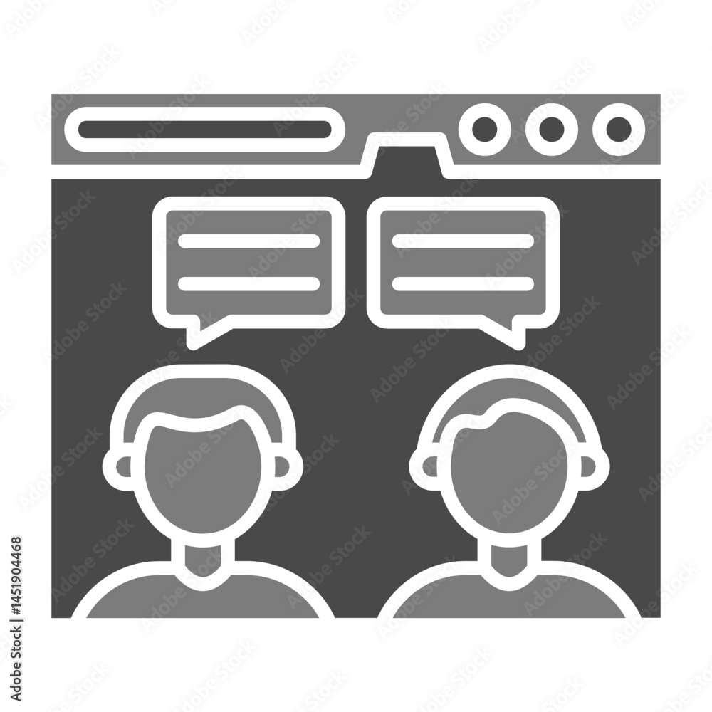 Fototapeta premium Live chat Icon