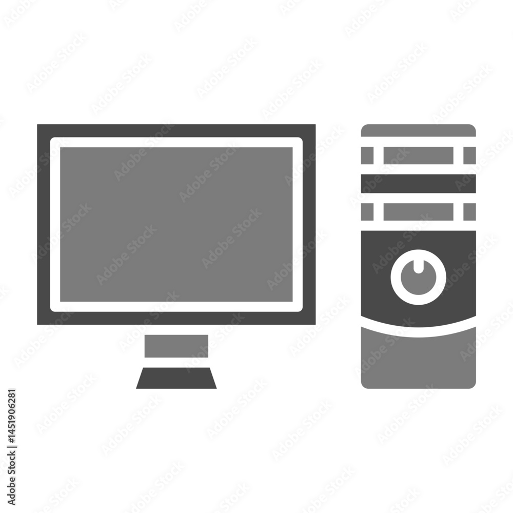 Desktop computer Icon Desktop computer Icon