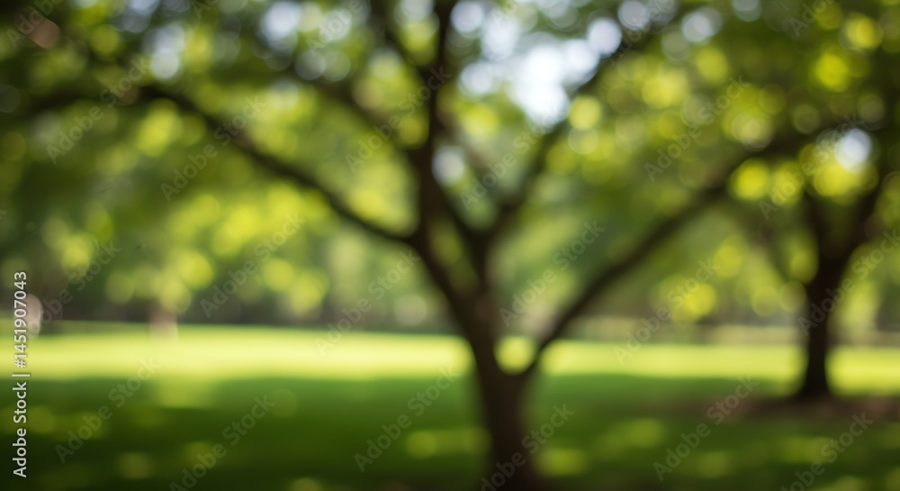 Green Tree in Sunny Park Green Tree in Sunny Park