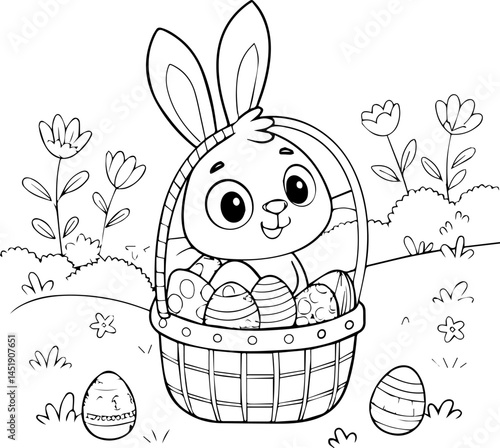 happy easter coloring page. you can print it on 8.5x11 inch paper