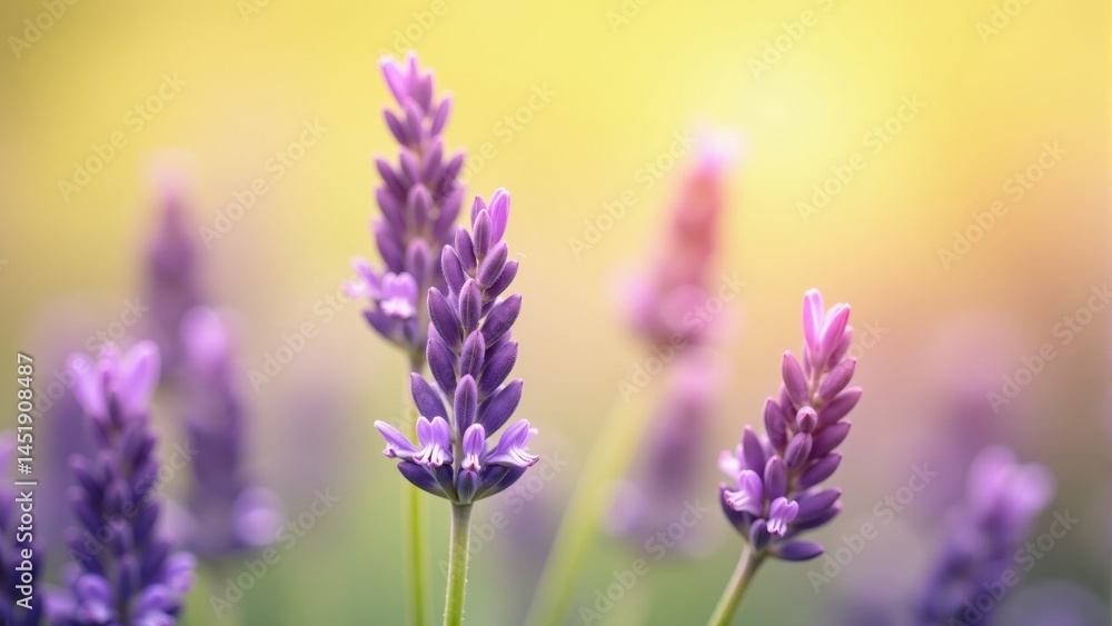 Obraz premium Lavender Blossoms In Summer Sunlight