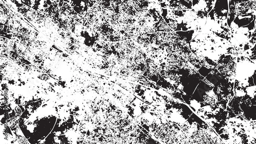 City map of Turin, Italy, map of Berlin, Vector