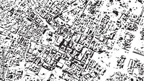 City map of Turin, Italy, map of Berlin, Vector