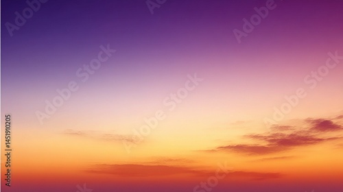 Obraz na płótnie Tranquil Warm Evening Sky with Smooth Color Gradient at Dusk w salonie
