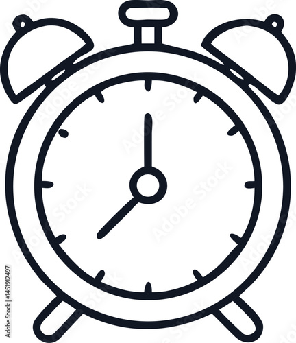 alarm clock isolated on white