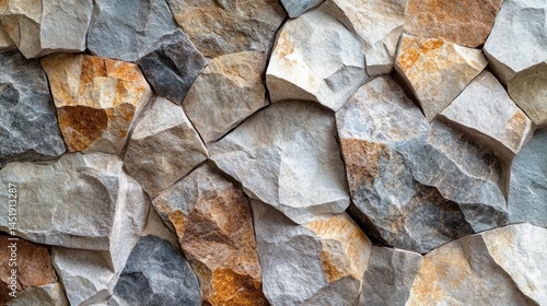 Wallpaper Mural A close-up view of a textured stone wall. Torontodigital.ca