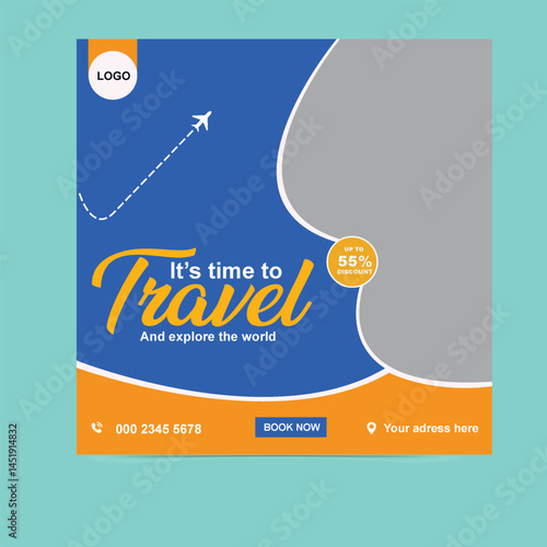 Explore the World Facebook and Instagram Posts For Travel Agency