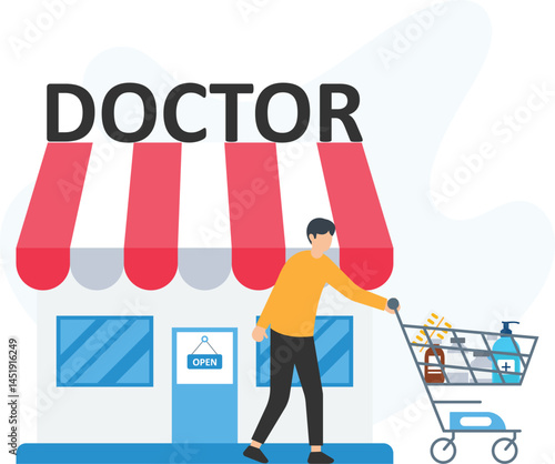 Doctor shop or medical clinic, healthcare provider or physician practice, outpatient center or diagnostic lab, specialty care or general practice, wellness clinic or urgent care, patient consultation 