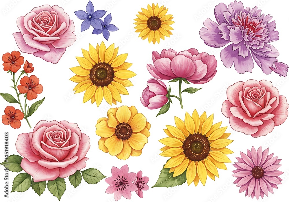 Petals in Paint: A Watercolor Bloom