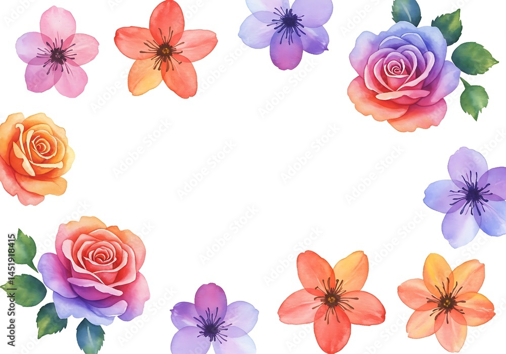Petals in Paint: A Watercolor Bloom