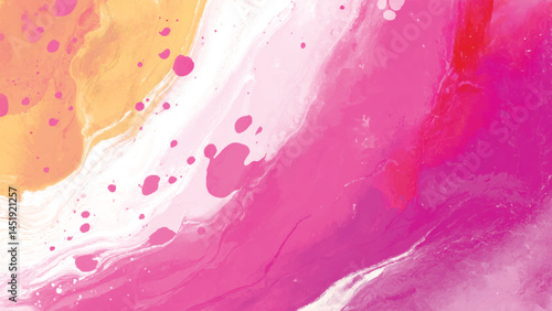 Abstract oil pink and orange color brushstrokes painting abstract art colorful texture background, vector Abstract Watercolor Painting in Pink, Orange, and Yellow
