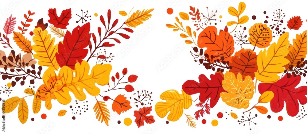 Cheerful autumn leaf frame with vivid colors perfect for seasonal celebrations Cheerful autumn leaf frame with vivid colors perfect for seasonal celebrations