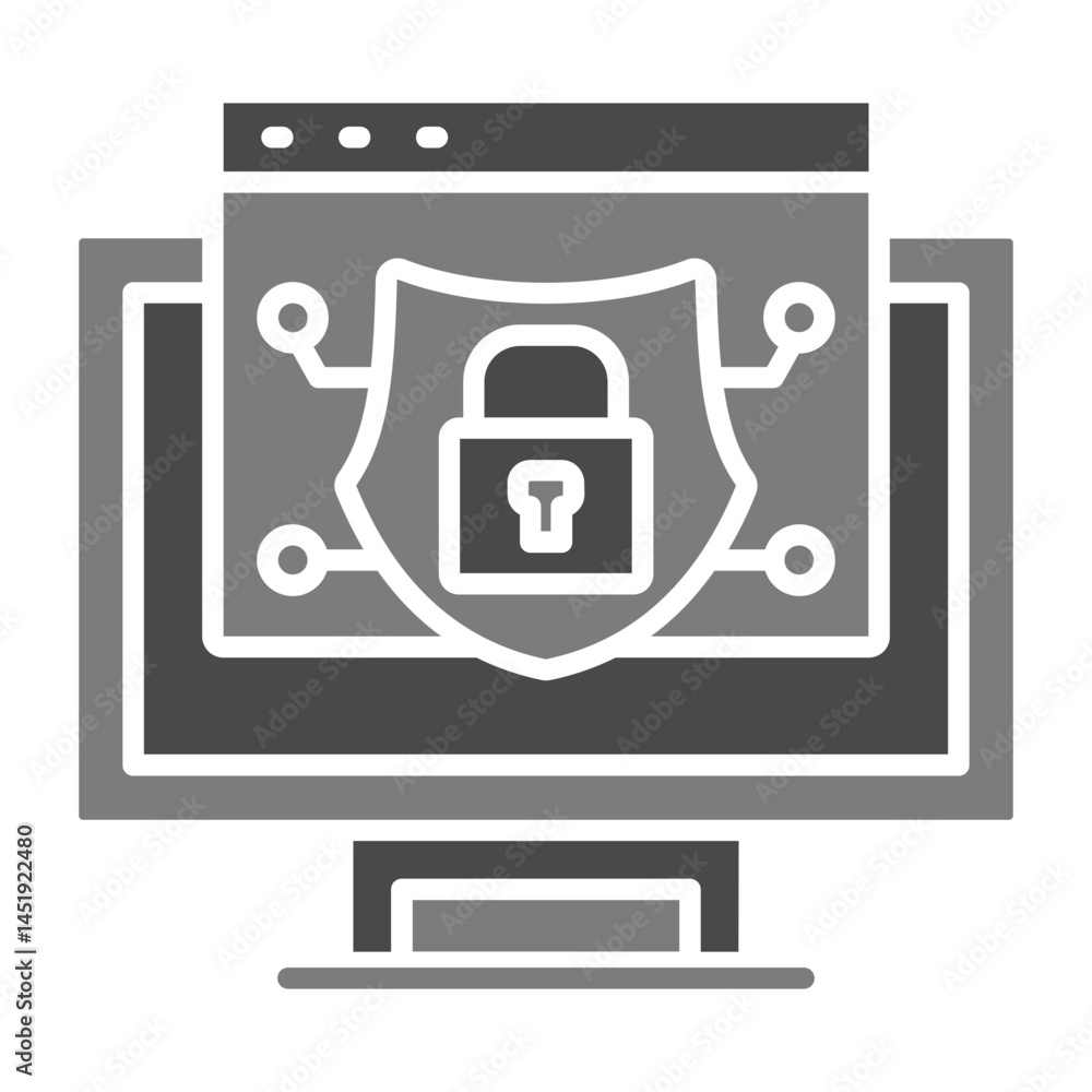 Naklejka premium Web security Icon