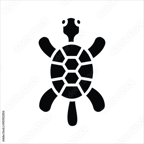 Turtle icon. Simple turtle icon for social media, app and web design. Vector illustration.