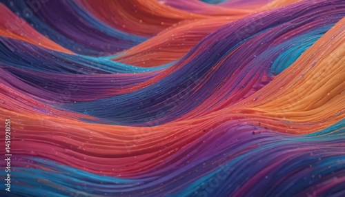 Vibrant abstract wave texture; flowing lines, curves, colorful, dynamic, swirl, ripple, gradient, wave, ocean