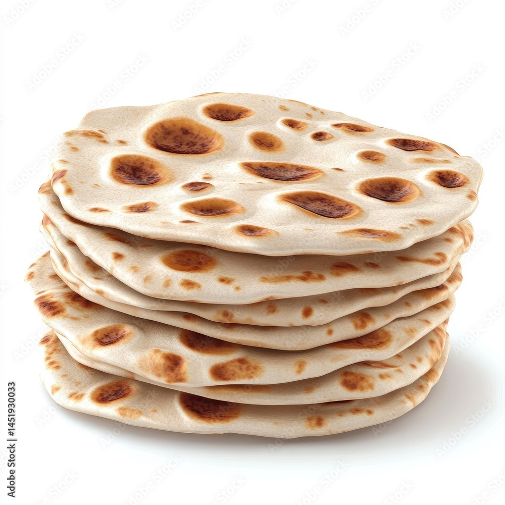 A Delicious Stack of Perfectly Baked Rotis Ready to Serve Warm Indian Flatbread Cuisine A Delicious Stack of Perfectly Baked Rotis Ready to Serve Warm Indian Flatbread Cuisine